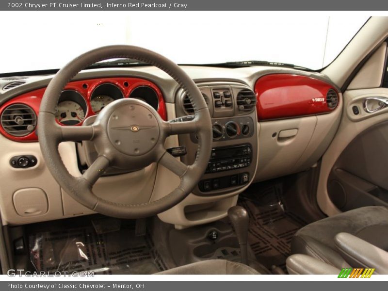 Inferno Red Pearlcoat / Gray 2002 Chrysler PT Cruiser Limited