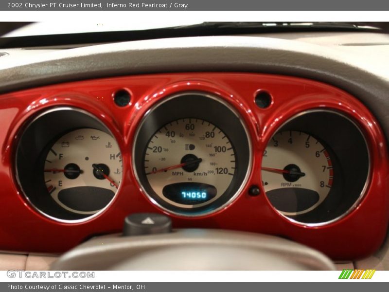 Inferno Red Pearlcoat / Gray 2002 Chrysler PT Cruiser Limited