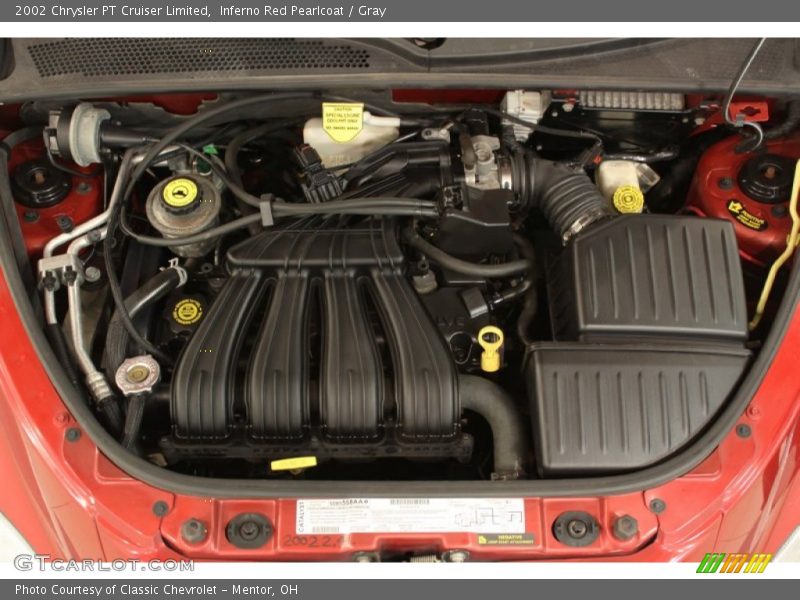 Inferno Red Pearlcoat / Gray 2002 Chrysler PT Cruiser Limited