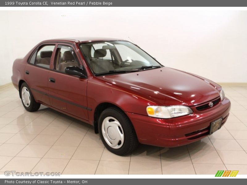Venetian Red Pearl / Pebble Beige 1999 Toyota Corolla CE