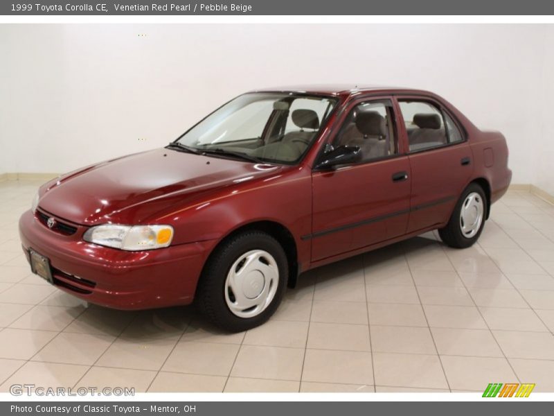 Venetian Red Pearl / Pebble Beige 1999 Toyota Corolla CE