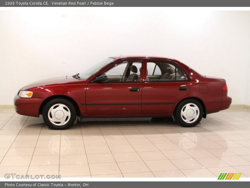 Venetian Red Pearl / Pebble Beige 1999 Toyota Corolla CE