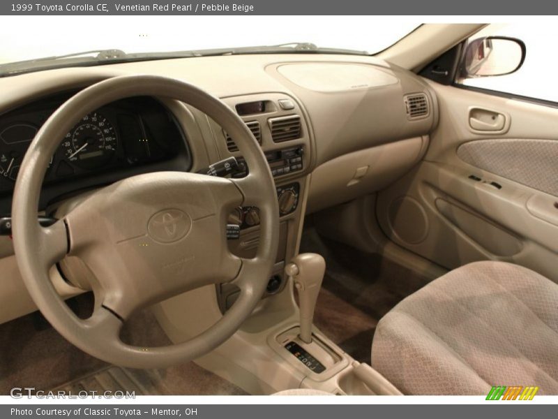 Venetian Red Pearl / Pebble Beige 1999 Toyota Corolla CE