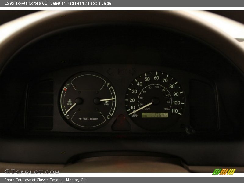 Venetian Red Pearl / Pebble Beige 1999 Toyota Corolla CE