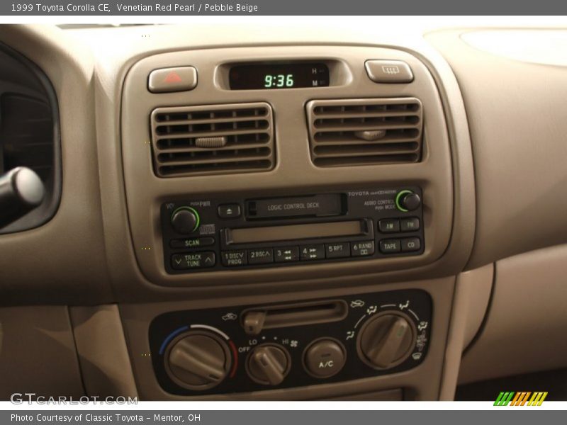 Venetian Red Pearl / Pebble Beige 1999 Toyota Corolla CE