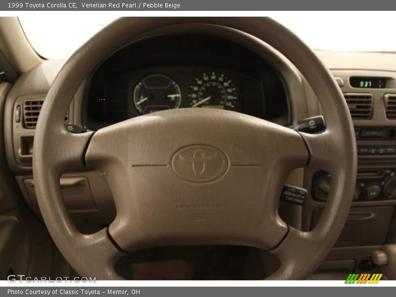 Venetian Red Pearl / Pebble Beige 1999 Toyota Corolla CE