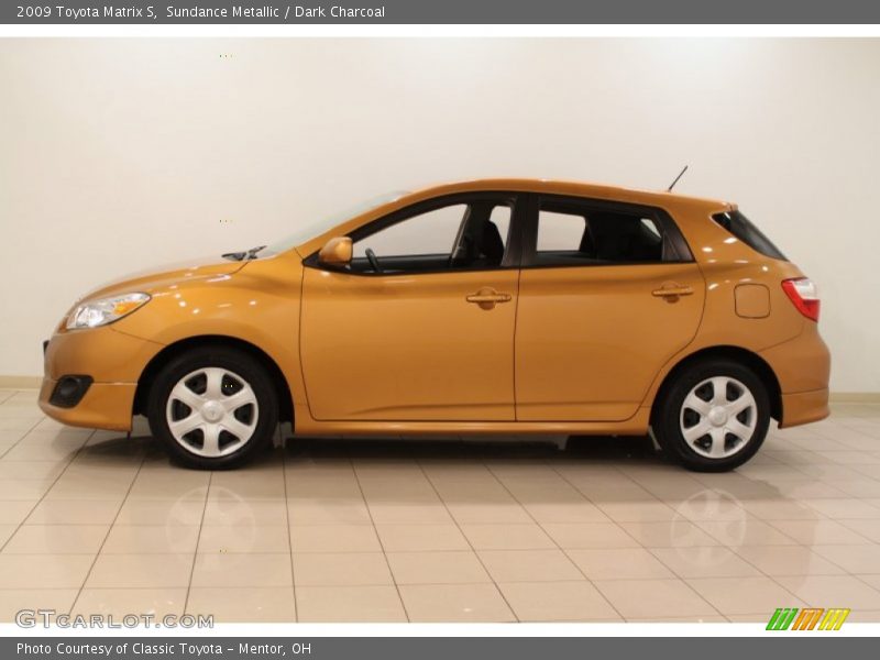 Sundance Metallic / Dark Charcoal 2009 Toyota Matrix S