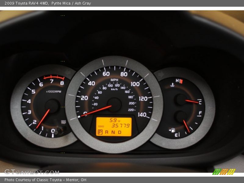 Pyrite Mica / Ash Gray 2009 Toyota RAV4 4WD
