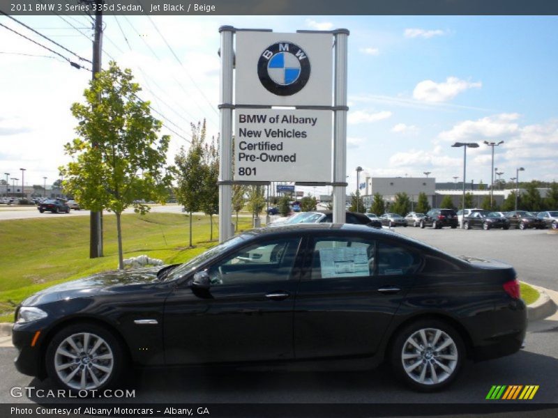 Jet Black / Beige 2011 BMW 3 Series 335d Sedan