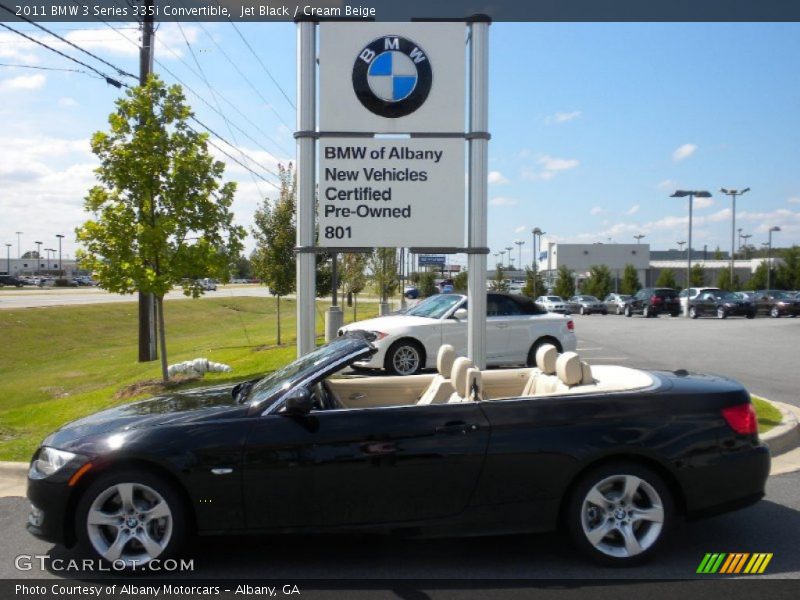 Jet Black / Cream Beige 2011 BMW 3 Series 335i Convertible