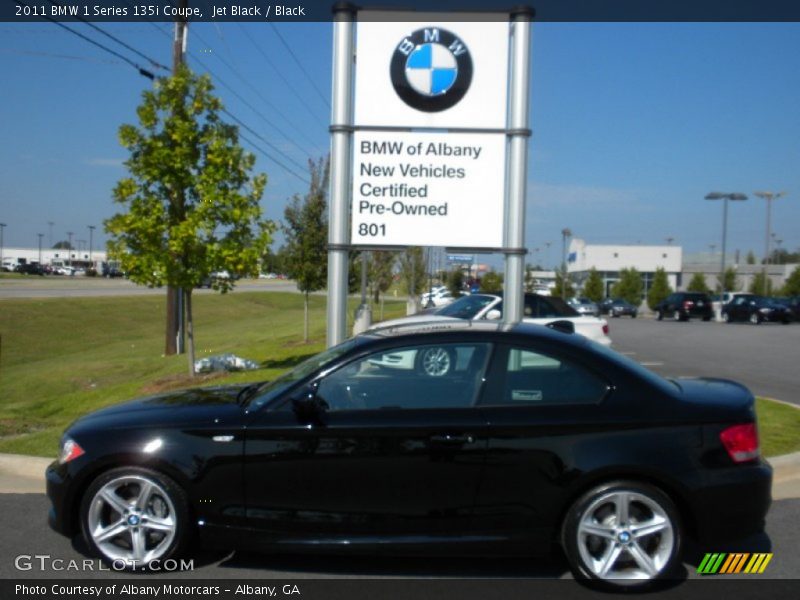 Jet Black / Black 2011 BMW 1 Series 135i Coupe