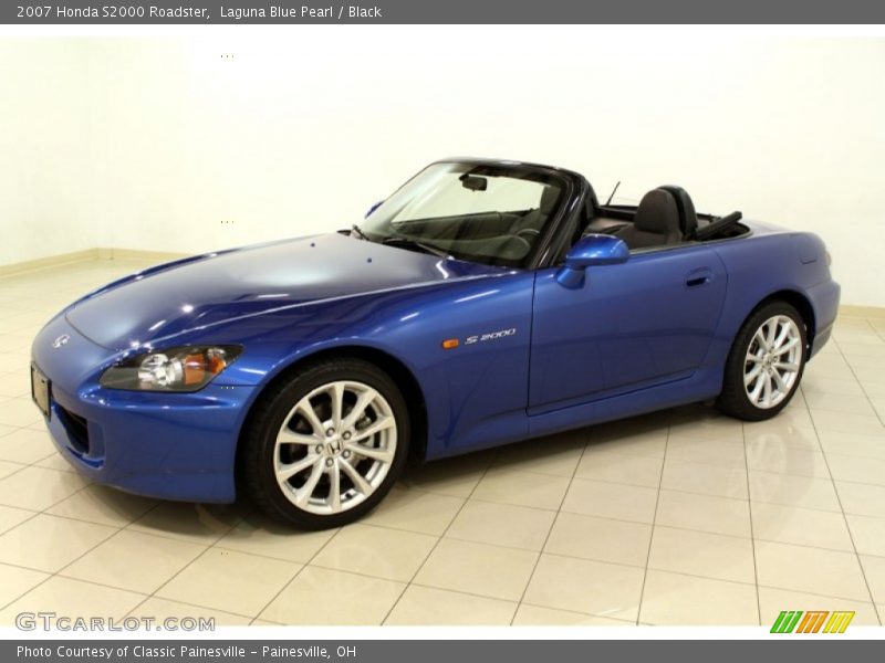Laguna Blue Pearl / Black 2007 Honda S2000 Roadster