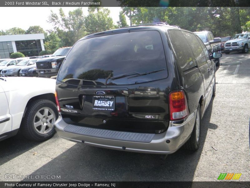 Black / Medium Parchment 2003 Ford Windstar SEL