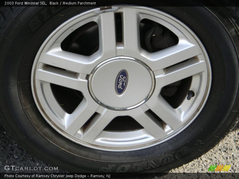 Black / Medium Parchment 2003 Ford Windstar SEL
