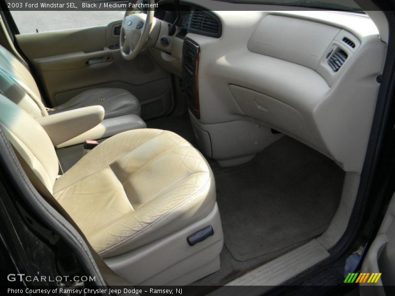 Black / Medium Parchment 2003 Ford Windstar SEL