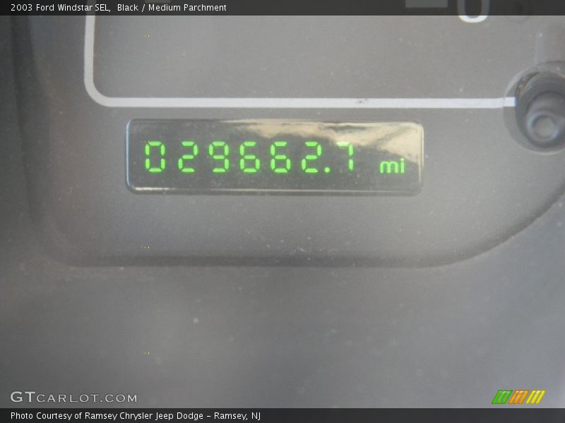 Black / Medium Parchment 2003 Ford Windstar SEL