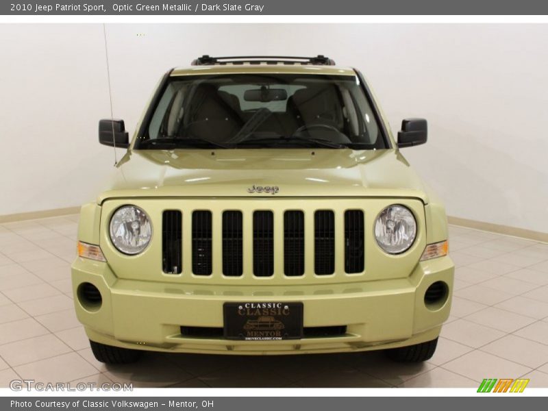 Optic Green Metallic / Dark Slate Gray 2010 Jeep Patriot Sport