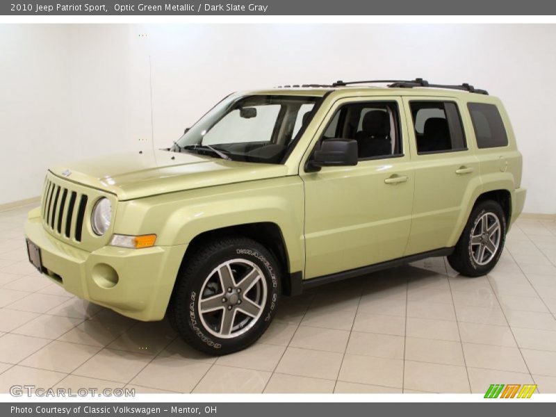 Optic Green Metallic / Dark Slate Gray 2010 Jeep Patriot Sport