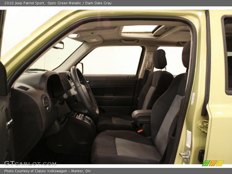 Optic Green Metallic / Dark Slate Gray 2010 Jeep Patriot Sport