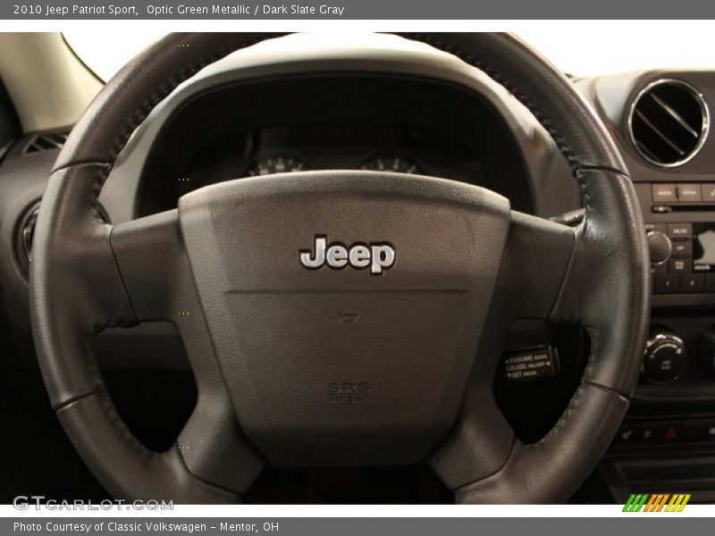 Optic Green Metallic / Dark Slate Gray 2010 Jeep Patriot Sport