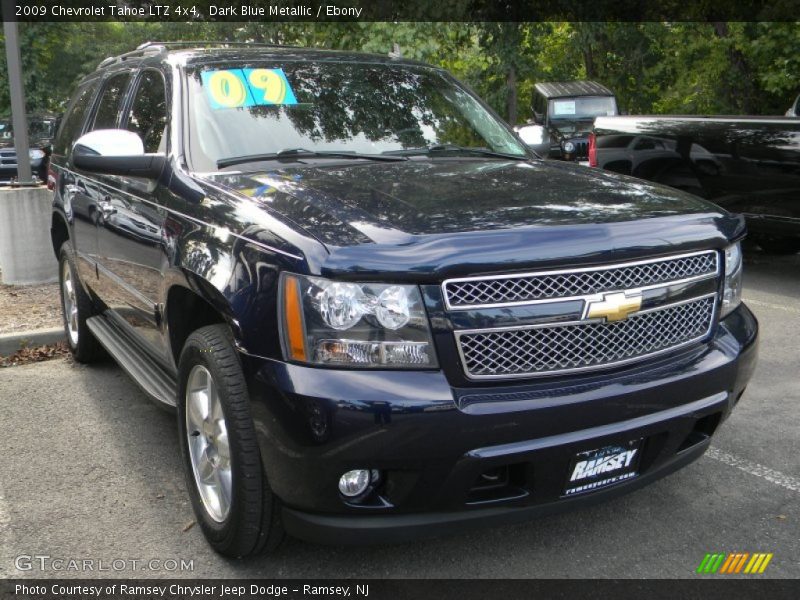 Dark Blue Metallic / Ebony 2009 Chevrolet Tahoe LTZ 4x4