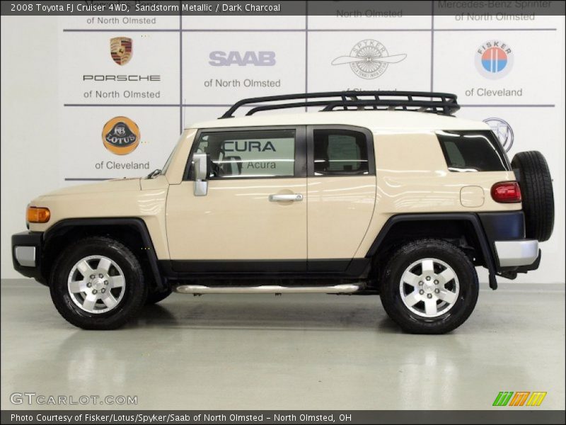 Sandstorm Metallic / Dark Charcoal 2008 Toyota FJ Cruiser 4WD