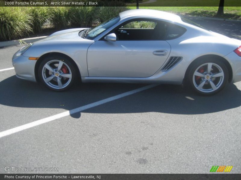 Arctic Silver Metallic / Black 2008 Porsche Cayman S