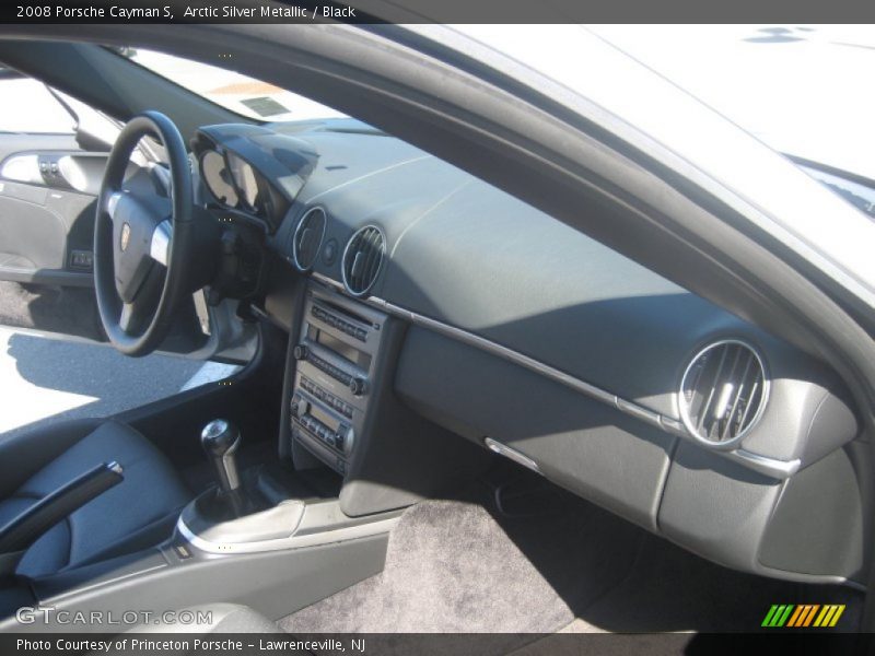 Arctic Silver Metallic / Black 2008 Porsche Cayman S