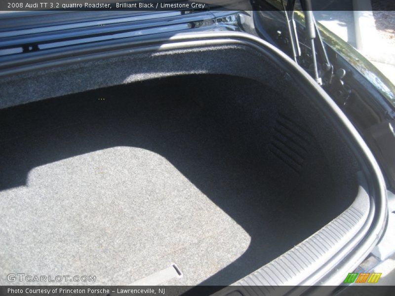 Brilliant Black / Limestone Grey 2008 Audi TT 3.2 quattro Roadster