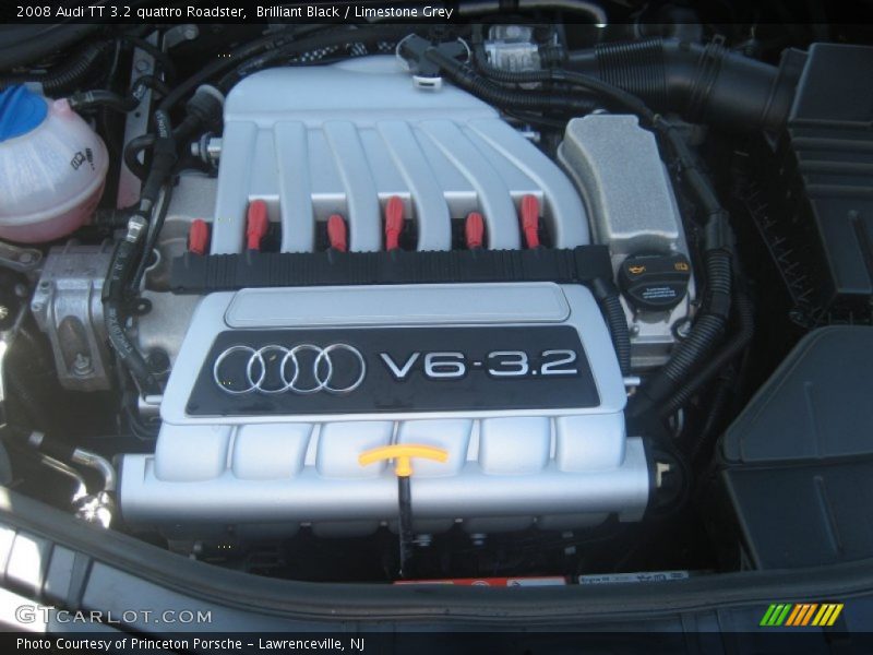 Brilliant Black / Limestone Grey 2008 Audi TT 3.2 quattro Roadster