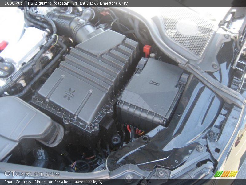 Brilliant Black / Limestone Grey 2008 Audi TT 3.2 quattro Roadster