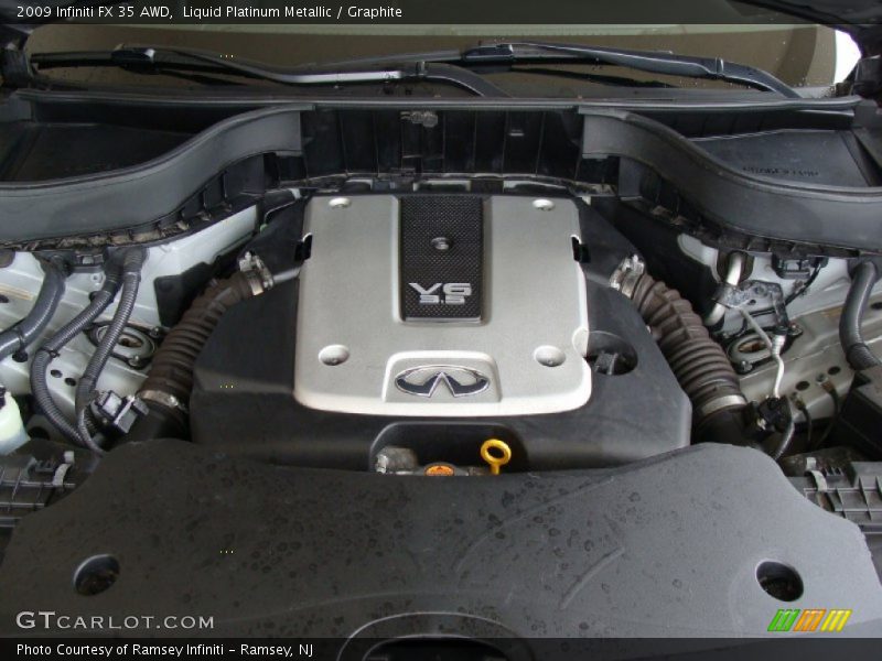 Liquid Platinum Metallic / Graphite 2009 Infiniti FX 35 AWD