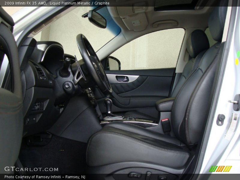 Liquid Platinum Metallic / Graphite 2009 Infiniti FX 35 AWD