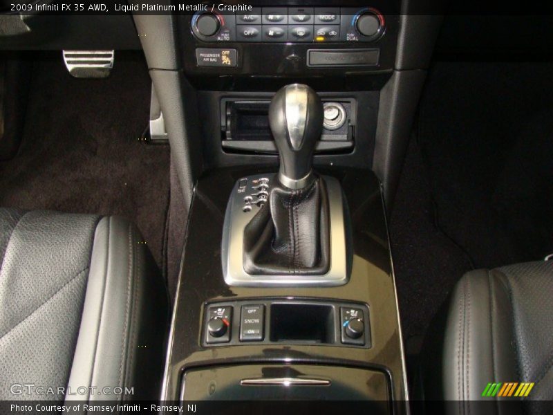 Liquid Platinum Metallic / Graphite 2009 Infiniti FX 35 AWD
