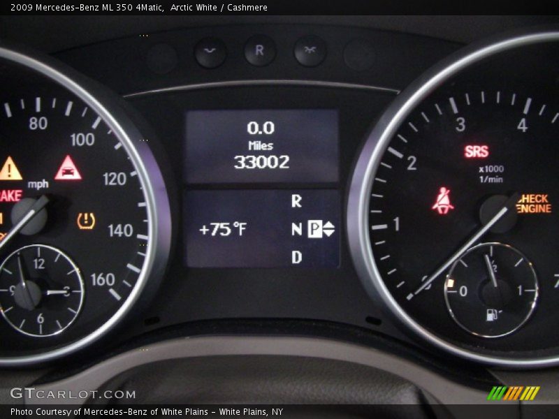 Arctic White / Cashmere 2009 Mercedes-Benz ML 350 4Matic