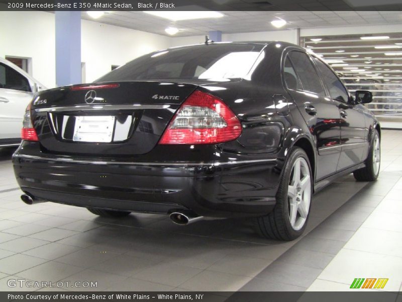 Black / Black 2009 Mercedes-Benz E 350 4Matic Sedan