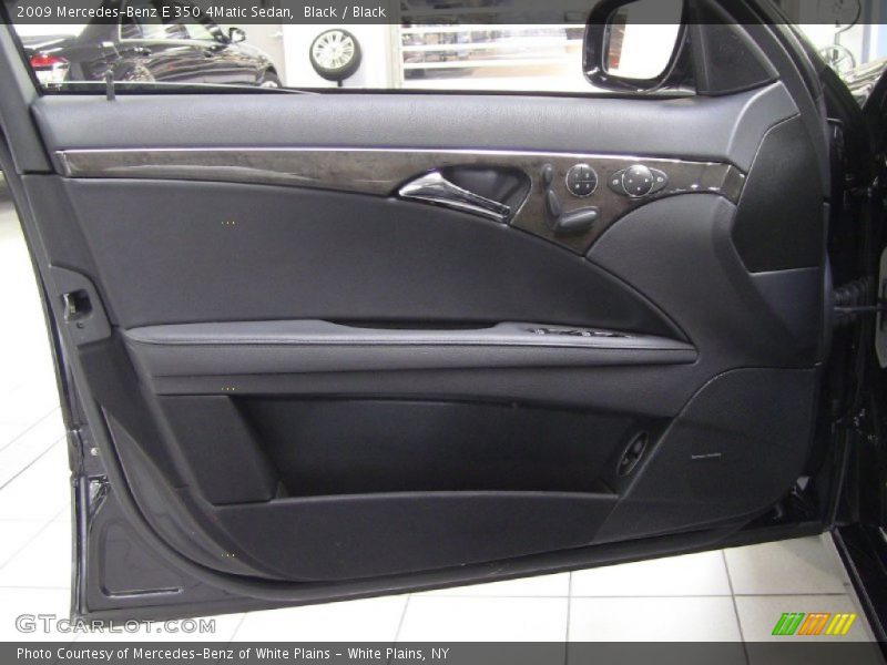 Black / Black 2009 Mercedes-Benz E 350 4Matic Sedan