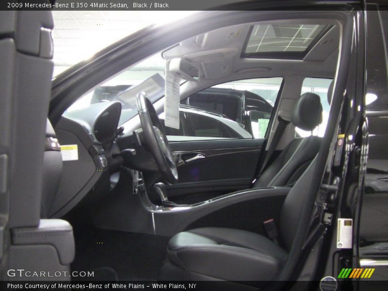 Black / Black 2009 Mercedes-Benz E 350 4Matic Sedan