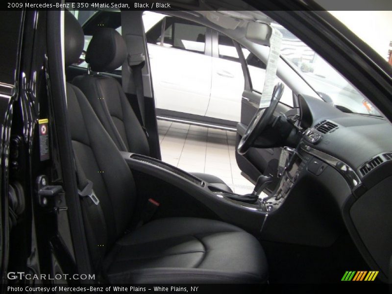 Black / Black 2009 Mercedes-Benz E 350 4Matic Sedan