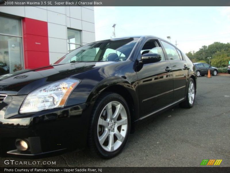 Super Black / Charcoal Black 2008 Nissan Maxima 3.5 SE