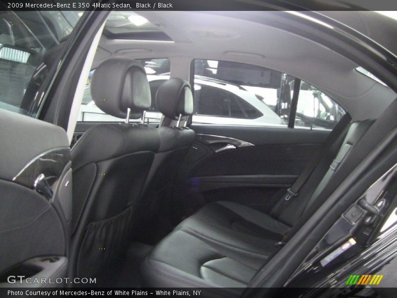Black / Black 2009 Mercedes-Benz E 350 4Matic Sedan