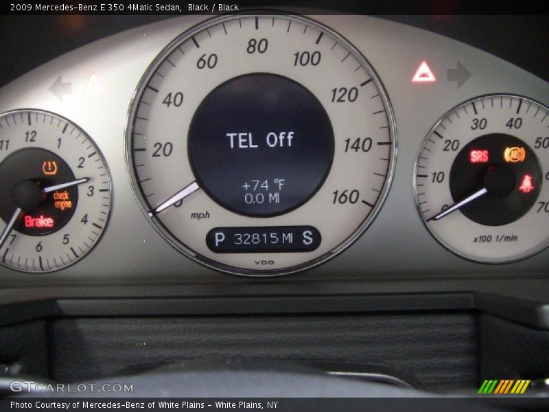 Black / Black 2009 Mercedes-Benz E 350 4Matic Sedan