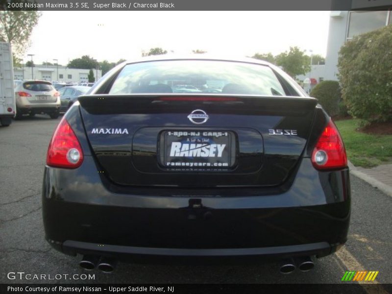 Super Black / Charcoal Black 2008 Nissan Maxima 3.5 SE