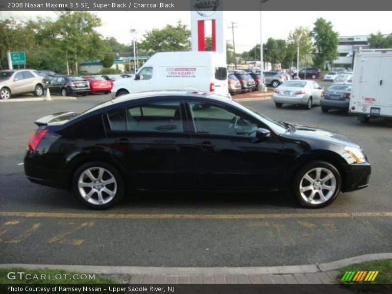 Super Black / Charcoal Black 2008 Nissan Maxima 3.5 SE