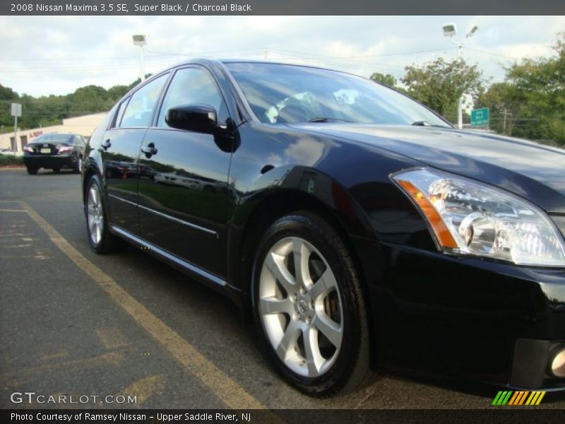 Super Black / Charcoal Black 2008 Nissan Maxima 3.5 SE