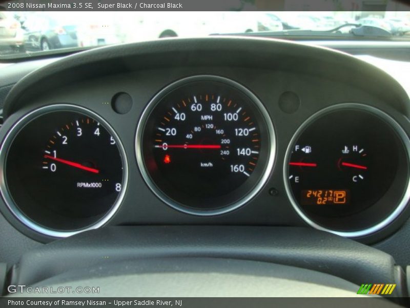 Super Black / Charcoal Black 2008 Nissan Maxima 3.5 SE
