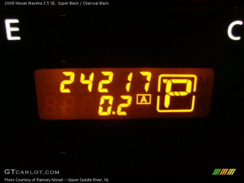 Super Black / Charcoal Black 2008 Nissan Maxima 3.5 SE
