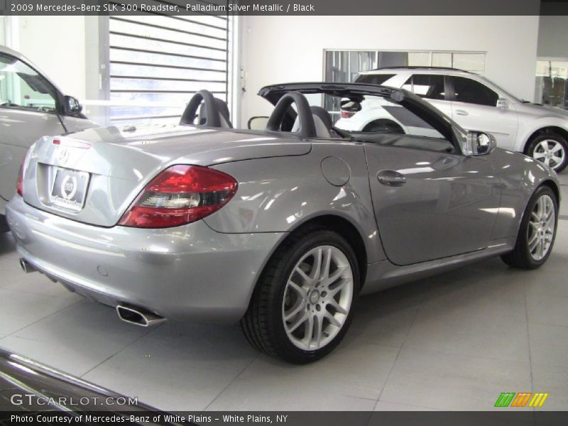 Palladium Silver Metallic / Black 2009 Mercedes-Benz SLK 300 Roadster
