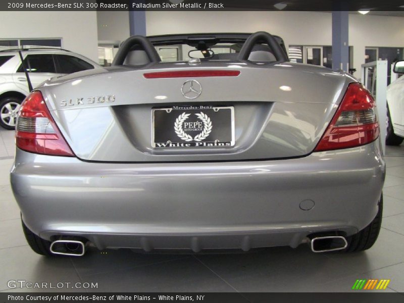 Palladium Silver Metallic / Black 2009 Mercedes-Benz SLK 300 Roadster