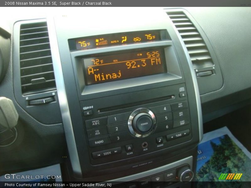 Super Black / Charcoal Black 2008 Nissan Maxima 3.5 SE